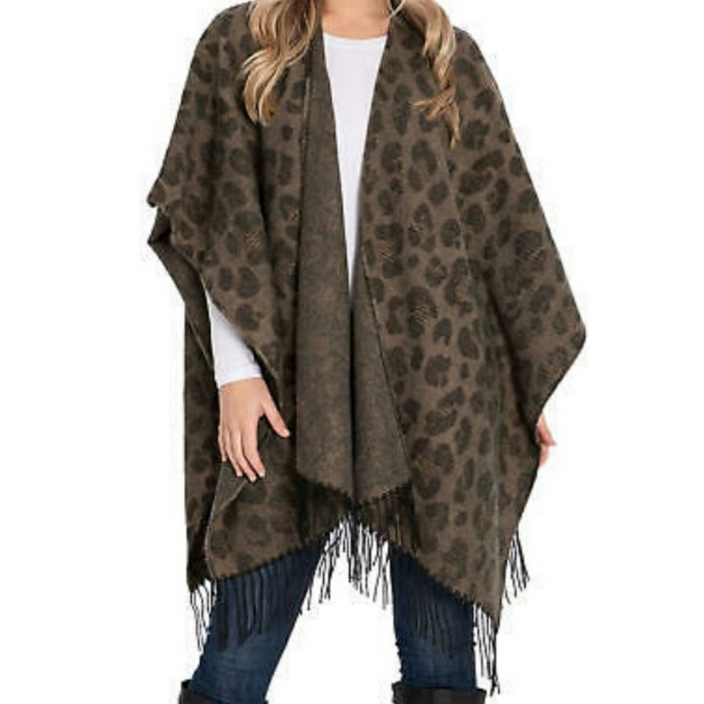 NWT Woolrich Animal Print Blanket Wrap OSFA